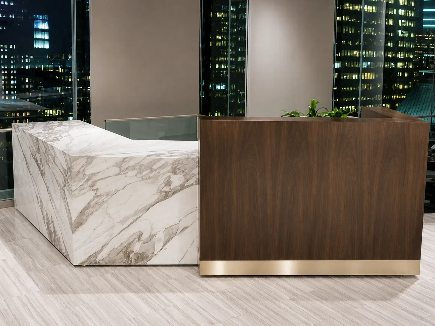 Commercial stone installation project completed by IPA Stone