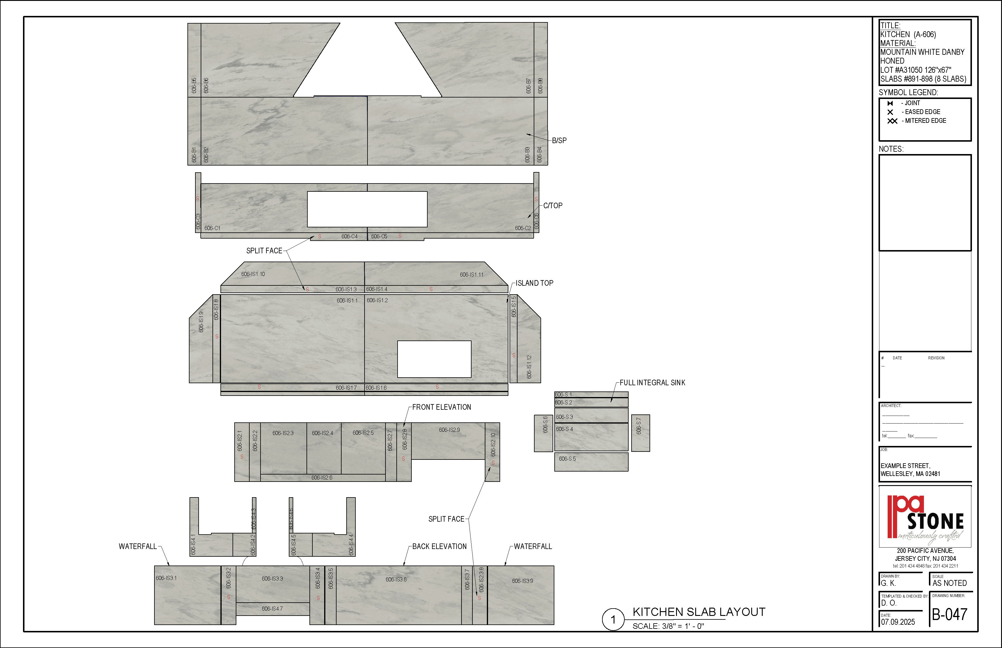 Wellesley Kitchen blueprint