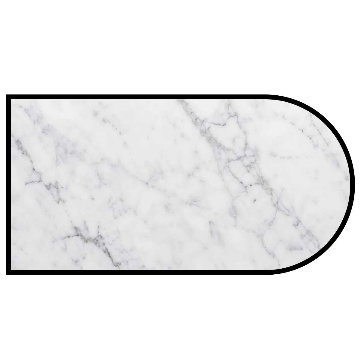 Full Bullnose countertop edge profile